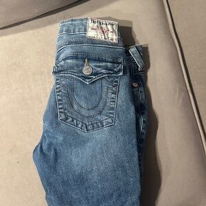 True Religion Women's Classic Blue Boot Cut Jeans